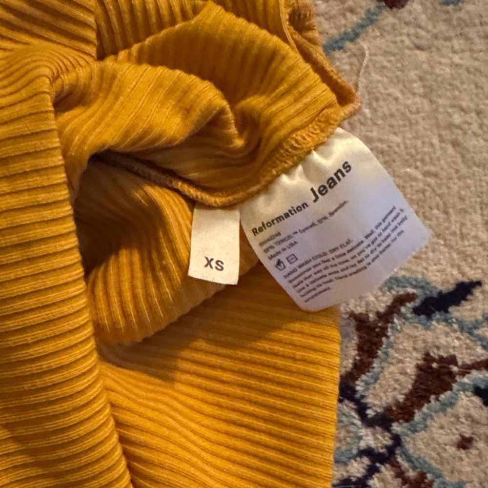 Reformation Mustard Ribbed Camisole - Picture 4 of 4